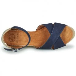 Chaussures Femme Sandales et Nu-pieds Unisa MANA Marine -Sandales Soldes Boutique 21426899 500 F