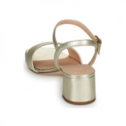 Chaussures Femme Sandales et Nu-pieds Unisa KIRK Doré -Sandales Soldes Boutique 21426903 500 E