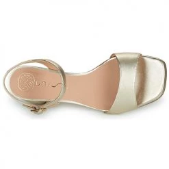 Chaussures Femme Sandales et Nu-pieds Unisa KIRK Doré -Sandales Soldes Boutique 21426903 500 F