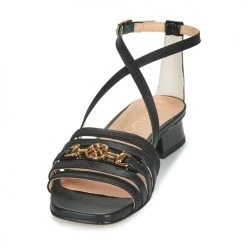Chaussures Femme Sandales et Nu-pieds Unisa DURUN Noir -Sandales Soldes Boutique 21426907 500 C