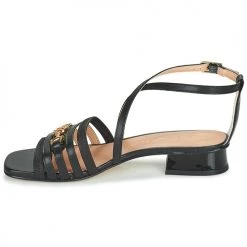 Chaussures Femme Sandales et Nu-pieds Unisa DURUN Noir -Sandales Soldes Boutique 21426907 500 D