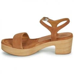 Chaussures Femme Sandales et Nu-pieds Unisa IRITA Camel -Sandales Soldes Boutique 21426910 500 D
