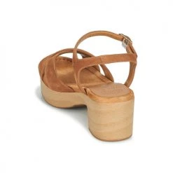Chaussures Femme Sandales et Nu-pieds Unisa IRAM Camel -Sandales Soldes Boutique 21426912 500 E