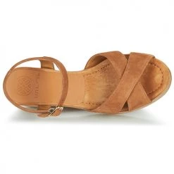Chaussures Femme Sandales et Nu-pieds Unisa IRAM Camel -Sandales Soldes Boutique 21426912 500 F