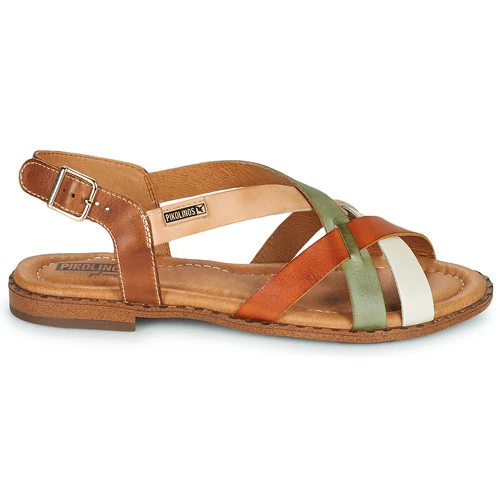 Chaussures Femme Sandales et Nu-pieds Pikolinos ALGAR W0X Vert / Rose 2 Chaussures Femme Sandales et Nu-pieds Pikolinos ALGAR W0X Vert / Rose – Image 2