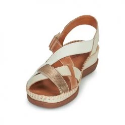 Chaussures Femme Sandales et Nu-pieds Pikolinos CADAQUES W8K Beige / Doré / Blanc -Sandales Soldes Boutique 21427149 500 C