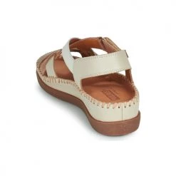 Chaussures Femme Sandales et Nu-pieds Pikolinos CADAQUES W8K Beige / Doré / Blanc -Sandales Soldes Boutique 21427149 500 E