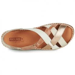 Chaussures Femme Sandales et Nu-pieds Pikolinos CADAQUES W8K Beige / Doré / Blanc -Sandales Soldes Boutique 21427149 500 F