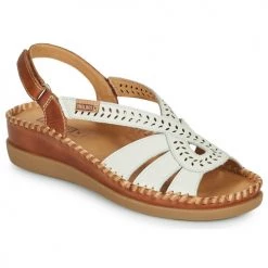 Chaussures Femme Sandales et Nu-pieds Pikolinos CADAQUES W8K Blanc / Marron
