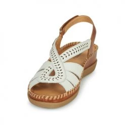 Chaussures Femme Sandales et Nu-pieds Pikolinos CADAQUES W8K Blanc / Marron -Sandales Soldes Boutique 21427150 500 C