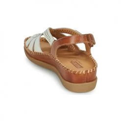 Chaussures Femme Sandales et Nu-pieds Pikolinos CADAQUES W8K Blanc / Marron -Sandales Soldes Boutique 21427150 500 E