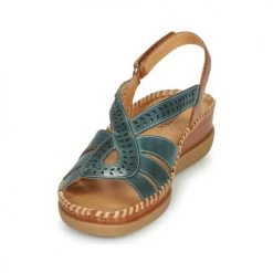 Chaussures Femme Sandales et Nu-pieds Pikolinos CADAQUES W8K Bleu / Marron -Sandales Soldes Boutique 21427151 500 C