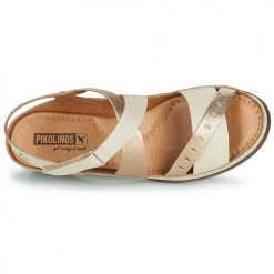 Chaussures Femme Sandales et Nu-pieds Pikolinos HUELVA W6C Beige / Doré -Sandales Soldes Boutique 21427156 500 F