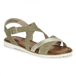 Chaussures Femme Sandales et Nu-pieds Jana Kaki / Doré