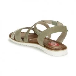 Chaussures Femme Sandales et Nu-pieds Jana Kaki / Doré -Sandales Soldes Boutique 21427212 500 E