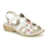 Chaussures Femme Sandales et Nu-pieds Jana Blanc / Multicolore