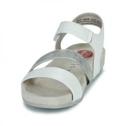 Chaussures Femme Sandales et Nu-pieds Jana Blanc / Argenté 8 Chaussures Femme Sandales et Nu-pieds Jana Blanc / Argenté -Sandales Soldes Boutique 21427214 500 C