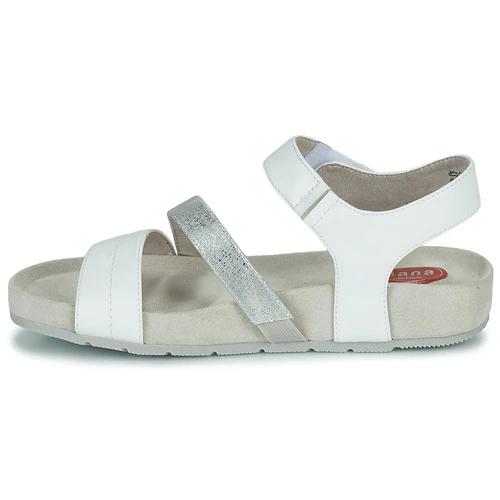 Chaussures Femme Sandales et Nu-pieds Jana Blanc / Argenté 4 Chaussures Femme Sandales et Nu-pieds Jana Blanc / Argenté – Image 4