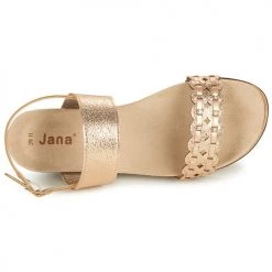 Chaussures Femme Sandales et Nu-pieds Jana Doré -Sandales Soldes Boutique 21427215 500 F