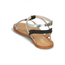 Chaussures Femme Sandales et Nu-pieds So Size BEALO Noir/ Argent -Sandales Soldes Boutique 21446975 500 E