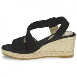 Chaussures Femme Sandales et Nu-pieds Dorking VISION Noir -Sandales Soldes Boutique 21448075 500 D