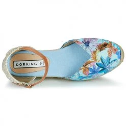 Chaussures Femme Sandales et Nu-pieds Dorking VISION Bleu / Beige -Sandales Soldes Boutique 21448076 500 F