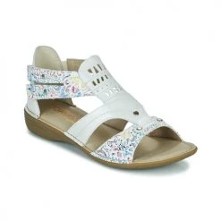 Chaussures Femme Sandales et Nu-pieds Dorking ODA Blanc / Multicolore