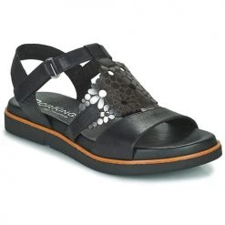Chaussures Femme Sandales et Nu-pieds Dorking IBIZA Noir / Anthracite