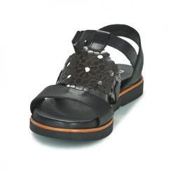 Chaussures Femme Sandales et Nu-pieds Dorking IBIZA Noir / Anthracite -Sandales Soldes Boutique 21448084 500 C