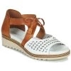 Chaussures Femme Sandales et Nu-pieds Dorking ESPE Marron / Blanc