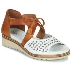 Chaussures Femme Sandales et Nu-pieds Dorking ESPE Marron / Blanc