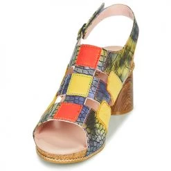 Chaussures Femme Sandales et Nu-pieds Laura Vita LILIO 02 Jaune / Vert -Sandales Soldes Boutique 21448952 500 C