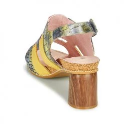 Chaussures Femme Sandales et Nu-pieds Laura Vita LILIO 02 Jaune / Vert -Sandales Soldes Boutique 21448952 500 E