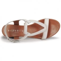 Chaussures Femme Sandales et Nu-pieds Hispanitas LOLA Blanc -Sandales Soldes Boutique 21449222 500 F