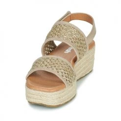 Chaussures Femme Sandales et Nu-pieds Refresh 79589-TAUPE Beige / Or -Sandales Soldes Boutique 21453418 500 C