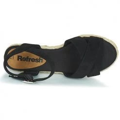 Chaussures Femme Sandales et Nu-pieds Refresh 79153-BLACK Noir -Sandales Soldes Boutique 21453423 500 F