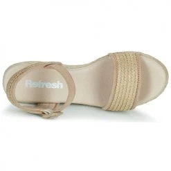 Chaussures Femme Sandales et Nu-pieds Refresh 79783-TAUPE Taupe -Sandales Soldes Boutique 21453428 500 F