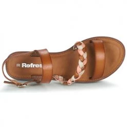 Chaussures Femme Sandales et Nu-pieds Refresh 79762-TAUPE Marron -Sandales Soldes Boutique 21453434 500 F