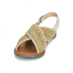 Chaussures Femme Sandales et Nu-pieds Refresh 79798-TAUPE Beige / Doré -Sandales Soldes Boutique 21453436 500 C