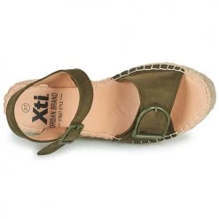 Chaussures Femme Sandales et Nu-pieds Xti 44298-KAKHI Kaki -Sandales Soldes Boutique 21454330 500 F