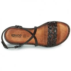 Chaussures Femme Sandales et Nu-pieds IgI&CO 1680300 Noir -Sandales Soldes Boutique 21454370 500 F