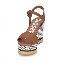 Chaussures Femme Sandales et Nu-pieds Gioseppo CHANIA Camel -Sandales Soldes Boutique 21454946 500 C