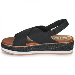 Chaussures Femme Sandales et Nu-pieds Gioseppo MEGGETT Noir -Sandales Soldes Boutique 21454960 500 D