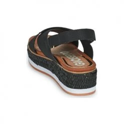 Chaussures Femme Sandales et Nu-pieds Gioseppo MEGGETT Noir -Sandales Soldes Boutique 21454960 500 E