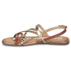 Chaussures Femme Sandales et Nu-pieds Gioseppo IOTA Camel / Doré -Sandales Soldes Boutique 21454967 500 D