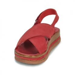 Chaussures Femme Sandales et Nu-pieds Think ZEGA Rouge -Sandales Soldes Boutique 21481628 500 C