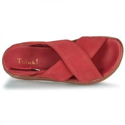 Chaussures Femme Sandales et Nu-pieds Think ZEGA Rouge -Sandales Soldes Boutique 21481628 500 F