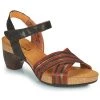 Chaussures Femme Sandales et Nu-pieds Think TRAUDI Noir / Rouge