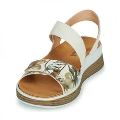 Chaussures Femme Sandales et Nu-pieds Think MEGGIE Blanc / Marron -Sandales Soldes Boutique 21481633 500 C