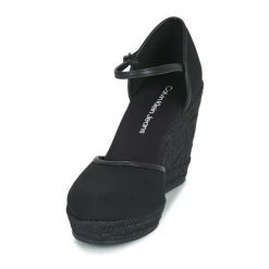 Chaussures Femme Sandales et Nu-pieds Calvin Klein Jeans WEDGE SANDAL CLOSE TOE CO Noir -Sandales Soldes Boutique 21497503 500 C